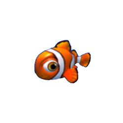 ปลานีโม่สีส้ม เกมHappy Fish 5