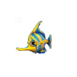 ปลาเหลืองฟ้า เกมHappy Fish 5