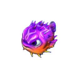 ปลาสีม่วง เกมHappy Fish 5