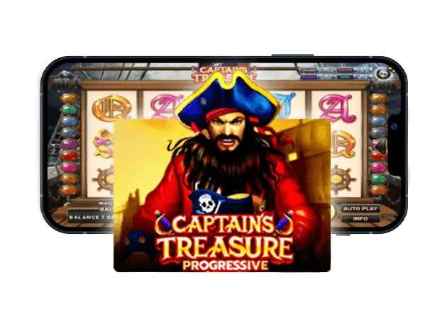 เกมเดิมพันCaptains Treasure Progressive 